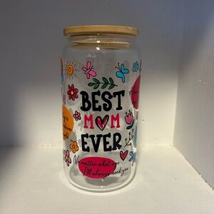 Decorative glass tumbler